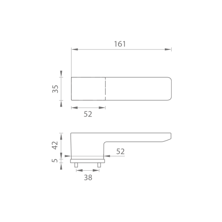 Türbeschlag MP TI - GORDO - RT5 4084 (T - Titan)