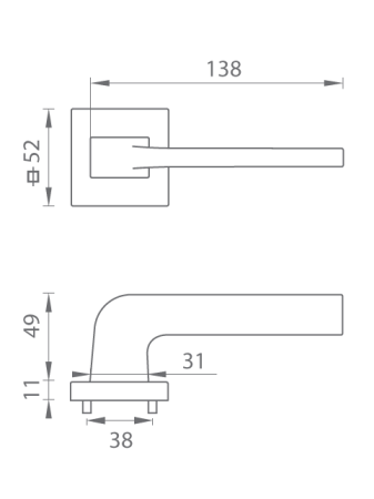 Türbeschlag MP Supra-HR 3097Q (OCS)