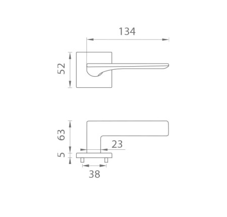 Türbeschläge MP AS - IRIS - HR 5S (T - Titan)