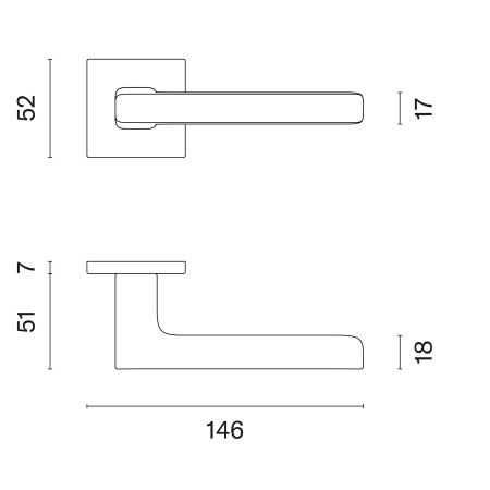 Türbeschläge MP AS - PEA - HR 7S (OCS - Gebürstetes Chrom)