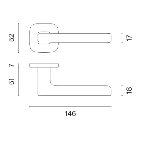 Türbeschläge MP AS - PEA - QR 7S (T - Titan)