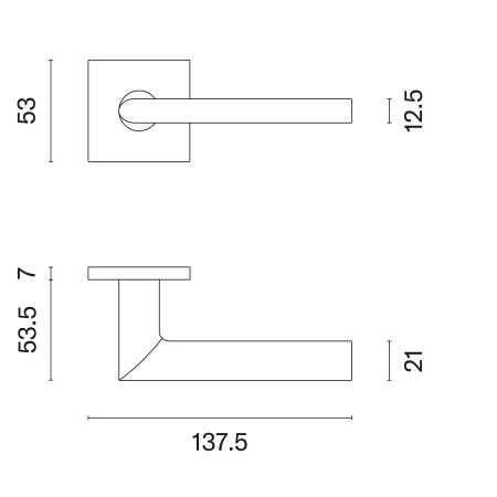 Türbeschläge MP AT - PRIMULA - HR 7S (OCS - Gebürstetes Chrom)