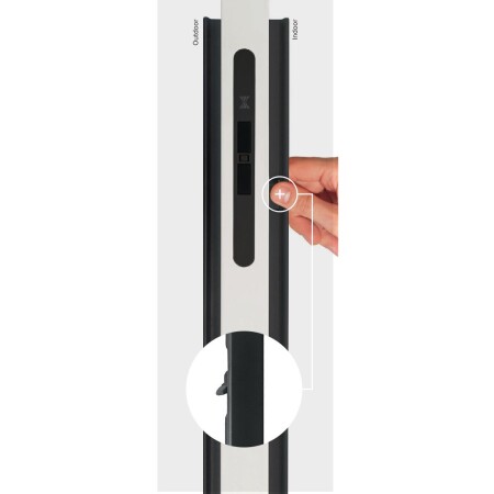 TÜRGRIFF MP SECRET mit Verriegelung (BS - Mattschwarz)