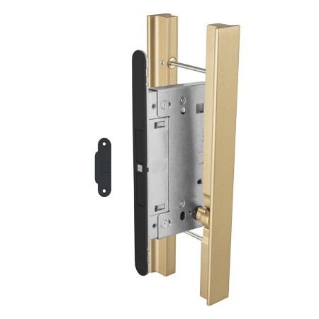 TÜRGRIFF MP SECRET mit Verriegelung (OLS - Gebürstetes Messing)