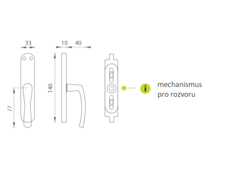 Fensterstrebe MP KE - MICHAELA (Nickel)
