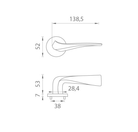 Türbeschlag MP Dalia - R 7S (CUM PVD - Mattkupfer)