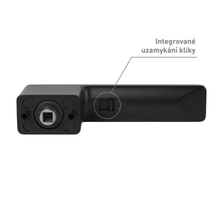 Türgriff mit Verriegelung MPK - GRANDERA SWITCH LOCK - RT (BS - Mattschwarz)