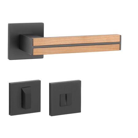 Türbeschläge MP AS - IMPERATA - HR 7S (BS - Schwarz matt / Eichenholz)