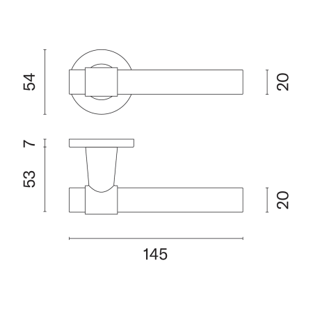 Türbeschläge MP AS - BELLISA - R 7S (T - Titan)