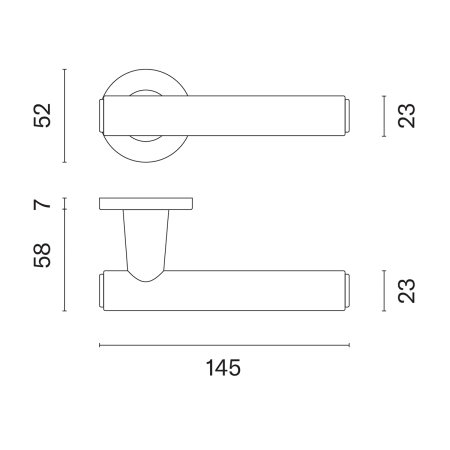 Türbeschläge MP AS - EGERIA - R 7S (OLV - Poliertes lackiertes Messing / braunes Leder)