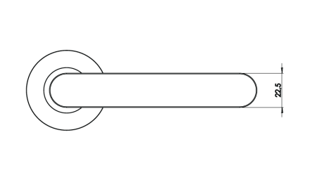 Türbeschlag MP GK - AVUS GK4 - R (Graphitschwarz)