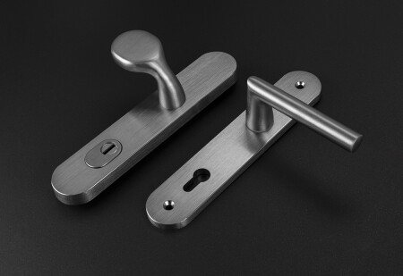 MP MPK Schutzbeschlag - SECURO A01 PLUS - SO FAVORIT (F9 - Edelstahl eloxiert) - mit Abdeckung