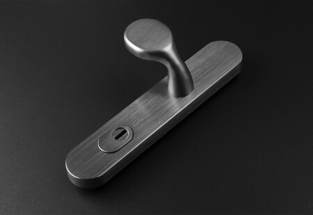 MP MPK Schutzbeschlag - SECURO A01 PLUS - SO M1 FAVORIT (F9 - Edelstahl eloxiert) - mit Abdeckung