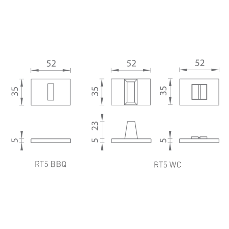 Türrosette MP TI - RT5 (OCS - Gebürstetes Chrom)