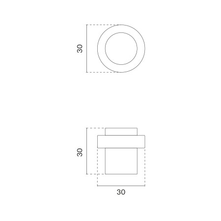 Türstopper MP SH 1722 (BS - Schwarz matt)