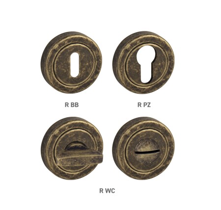 Türrosette MP TI - R geteilt (OBA - Antik Bronze)