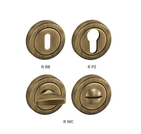 Türrosette MP TI - R geteilt (OGS - Bronze matt gebürstet)