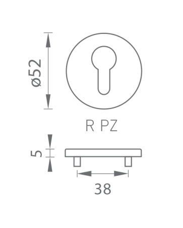 Türrosette MP TI - R 5S (OLM - Gold matt)