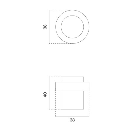 Türstopper MP SH 1718 (WS - Weiß matt)
