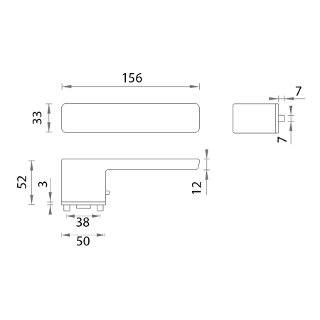 Türbeschläge MP MPK - PERFECTA SCHALTERSCHLOSS - RT (NP - Nickelperle)
