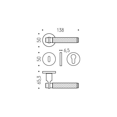 Türbeschläge MP CB - GRYPS DL11 - R (Matt Graphit PVD)
