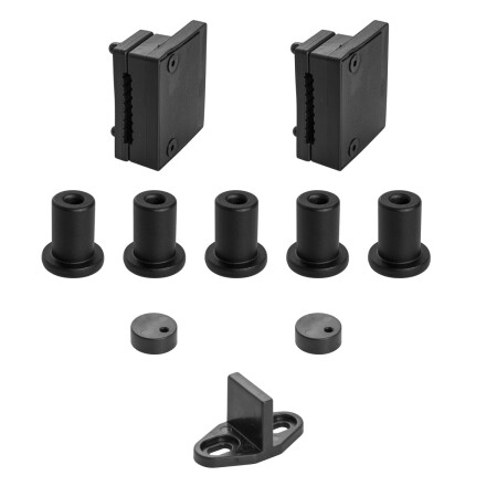 Schiebesystem MP VINTAGE 1 mit 2 m Schiene (BS - Schwarz matt)