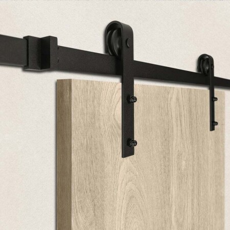 Schiebesystem MP VINTAGE 2 mit 2 m Schiene (BS - Schwarz matt)