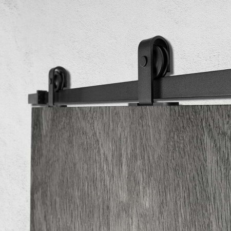 Schiebesystem mp VINTAGE 3 mit 2 m Schiene (BS - Schwarz matt)