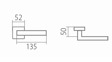 Türbeschlag TWIN TESSERA H 1681S HR (E)