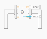 Türbeschlag ACT Argon R HR KK (CHROM/EDELSTAHL)