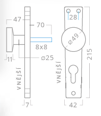 TürbeschlagACT Lara HR (F4)