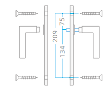 Türbeschlag ACT Pia OV (F9)