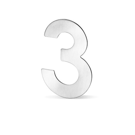 Fassadennummern ACT - 12 cm (Edelstahl)