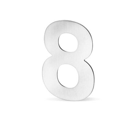 Fassadennummern ACT - 12 cm (Edelstahl)