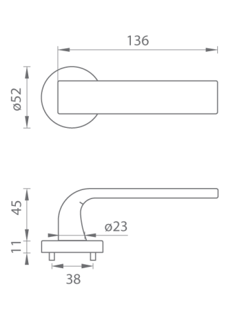 Türbeschlag MP Cinto-R 2732 (T - Titan)