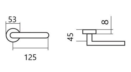 Türbeschlag TWIN KLESO H 1735S KOV (E)