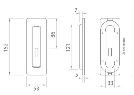 Schiebetürschalen MP TI 4181 5S - BB (WS)