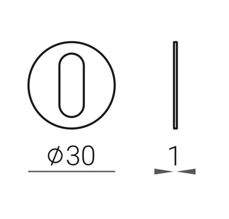 Türrosette MP VM - 1R (WS - weiß matt)