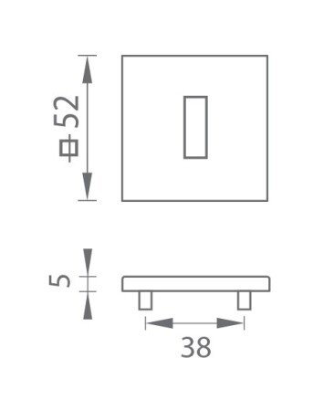 Türrosette MP - TI - HR 5SQ T3 (BS - Mattschwarz)