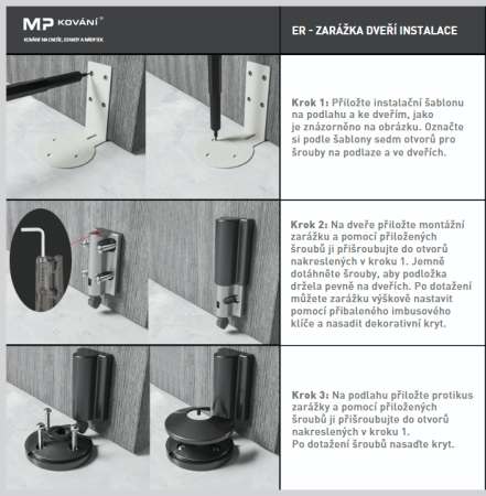 Türstopper MP ER (BS - Mattschwarz)