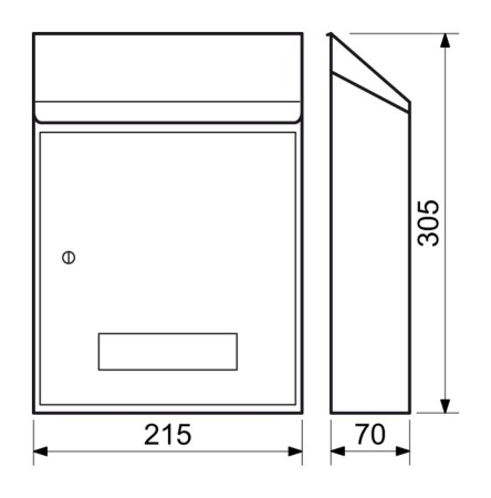 Briefkasten RICHTER BK.33.CM (mattschwarz)