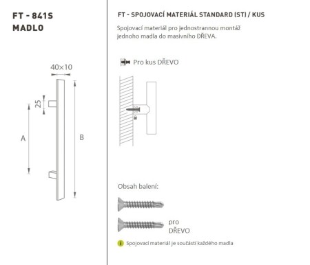 AUSVERKAUF TÜRGRIFF MP (BS - Matt Schwarz) - Länge 600 mmx40x10 mm - STÜCK