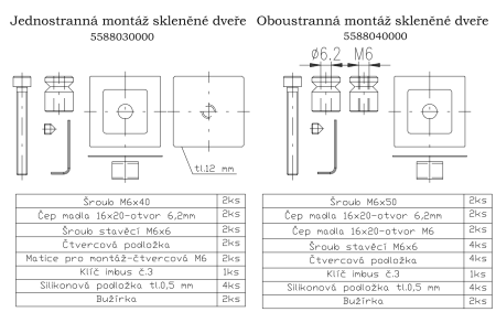 Türgriff ROSTEX ALFA (schwarz) - doppelseitig
