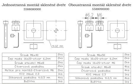 Türgriff ROSTEX BETA (schwarz) - doppelseitig