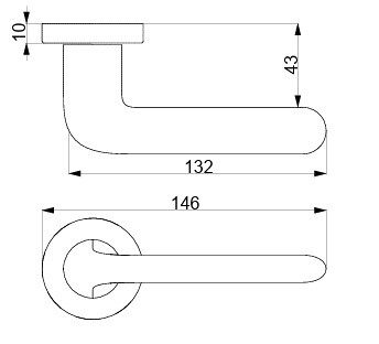Türbeschlag TWIN LEAS C5269 (CM)