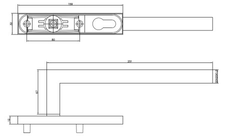 Fenstergriff TWIN HS PORTAL ALFA IH040 (E)