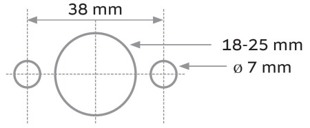 Türbeschlag TWIN ALLEGRA 1618 FAST LOCK (XR - EDELSTAHLFÜLLUNG)