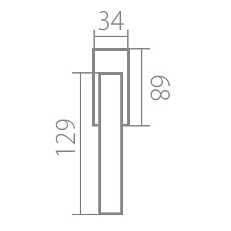Fensterbeschlag TWIN EIDOS Q 03 HR RO - 45 mm, 4 Positionen (CM)