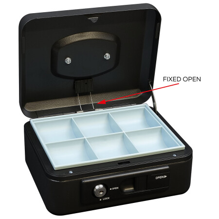 Stahl-Geldkassette mit Hebel RICHTER LC.200 (mattschwarz)