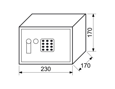 Stahltresor mit Elektronikschloss RICHTER RS.17.EDK